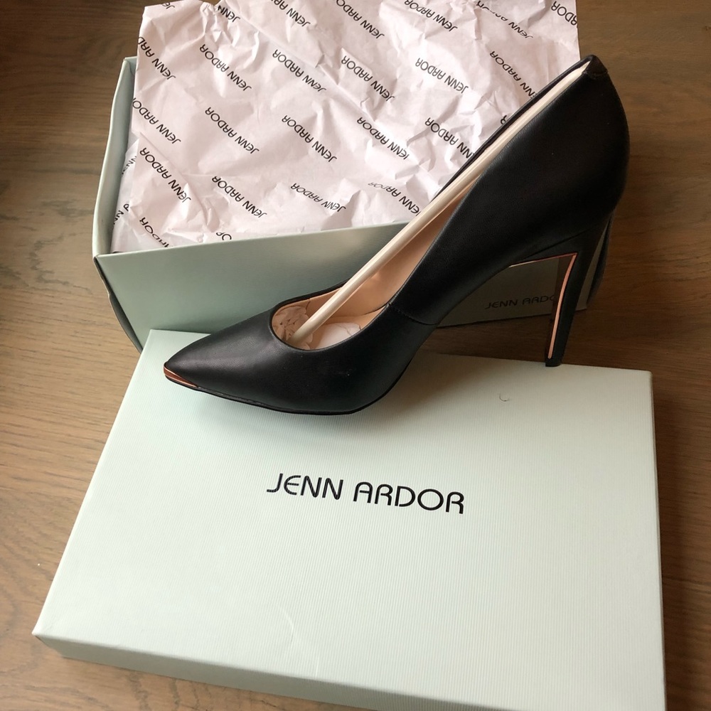 Gold Tipped Heel Shoe